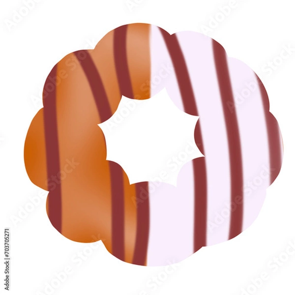 Obraz Two-colored donuts