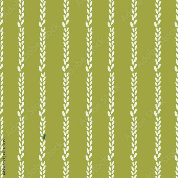 Fototapeta Flower leaves or branches in rows, minimalist
