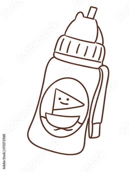 Obraz kid stuff_playground_kid water bottle_vector