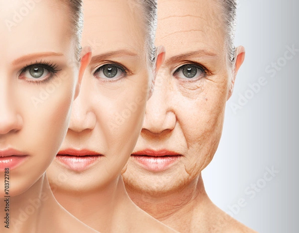 Fototapeta Piękno Concept Skin Aging. procedury przeciwstarzeniowe
