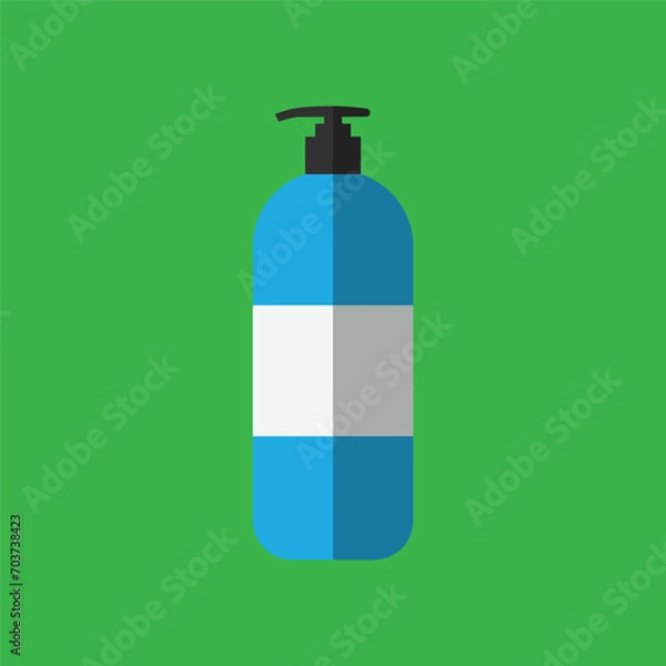 Obraz vector soap bottle design, flat design isolated background. cleaning equipment design