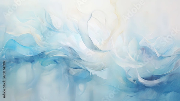 Fototapeta An elegant and subtle abstract background with sea inspired brush strokes and soft, flowing lines, capturing the essence of aquatic grace Ai Generative