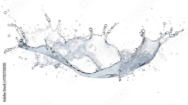 Obraz water splash on white background