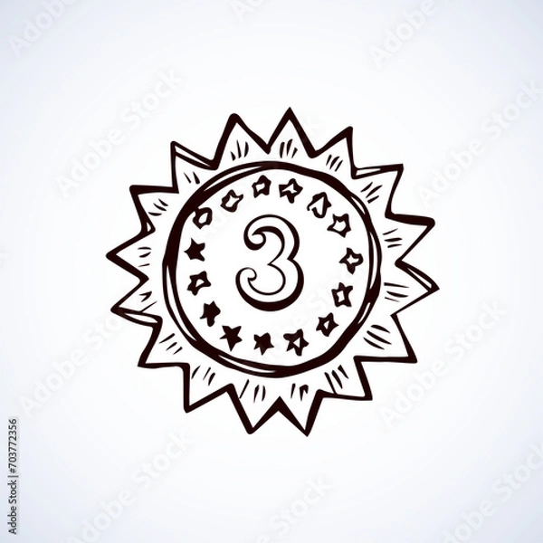 Fototapeta Medal. Vector drawing