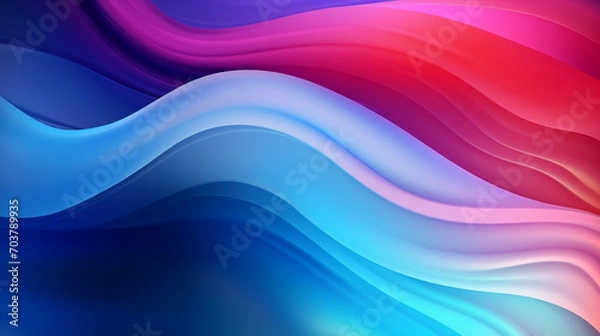 Fototapeta Mobile Bloom: Gradient Colorful Abstract Background Shaped Like a Flower - Luxurious Concept for Wallpaper