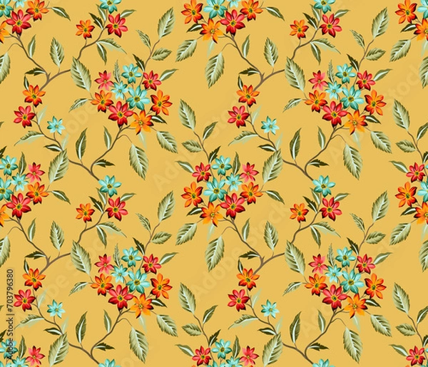 Obraz seamless pattern with flowers