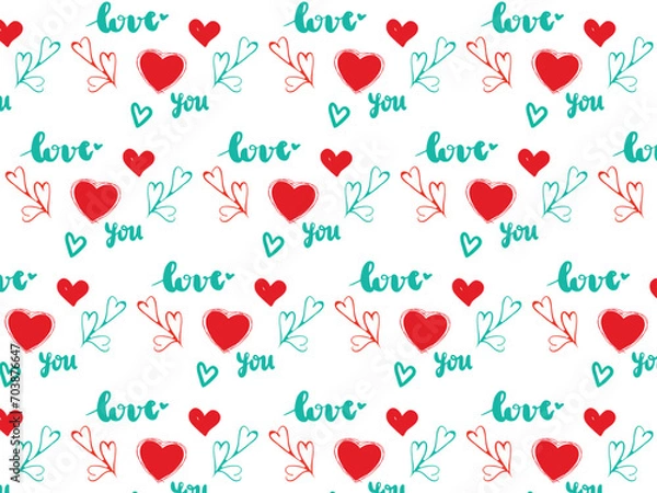 Obraz pattern with hearts