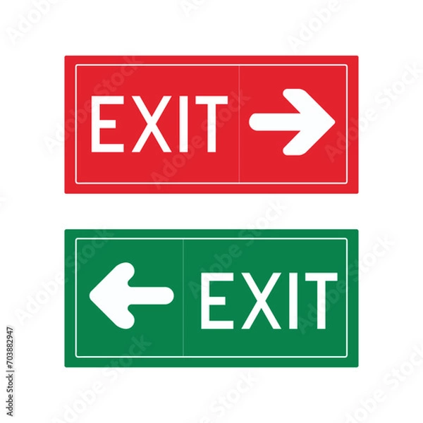 Obraz emergency exit sign