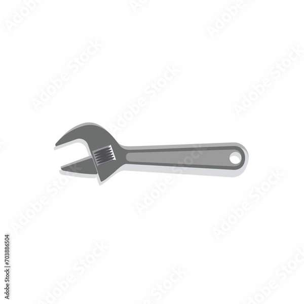 Obraz wrench isolated on white