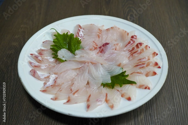 Obraz 鯛の刺身