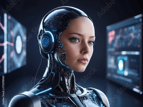 Fototapeta The Power Within AI Revolutionizing Every Part of Business