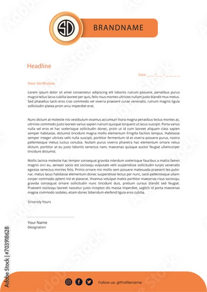 Obraz Elevated Essentials: Executive Letterhead Design Edition