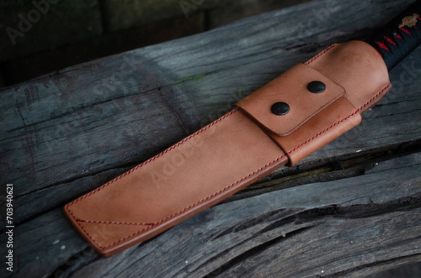 Fototapeta leather shaeth for tools