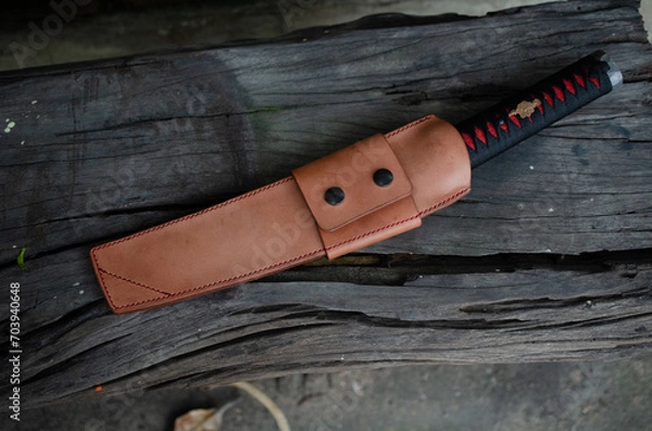 Fototapeta leather shaeth for tools