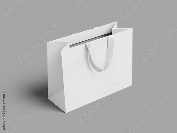 Obraz Shopping bag paper isometric realistic