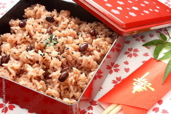 Obraz 赤飯　祝宴　お祝い　食事