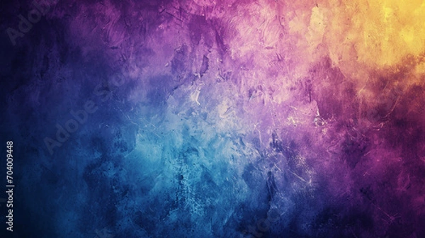 Fototapeta Fond graphique de couleur bleu, mauve et jaune, illustration. Fumée. Effet de mouvement, flux. Arrière-plan pour conception et création graphique, bannière.