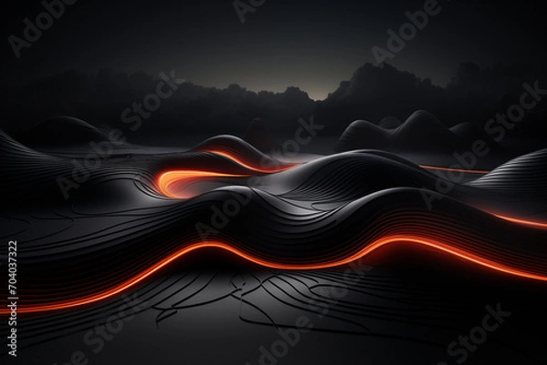 Obraz Abstract futuristic background for presentation 