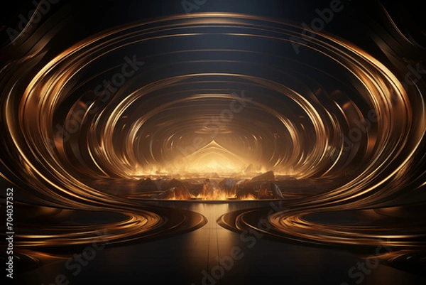 Obraz Abstract futuristic background for presentation 