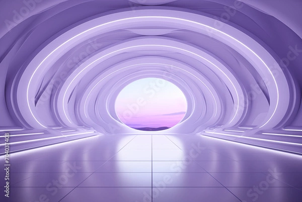 Obraz Abstract futuristic background for presentation 