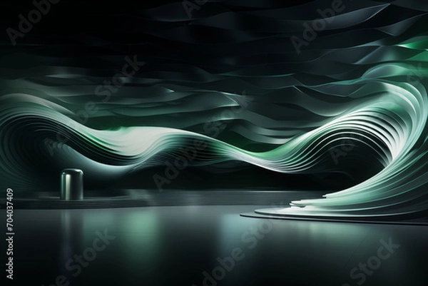 Obraz Abstract futuristic background for presentation 