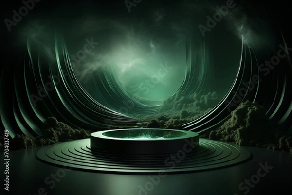 Obraz Abstract futuristic background for presentation 