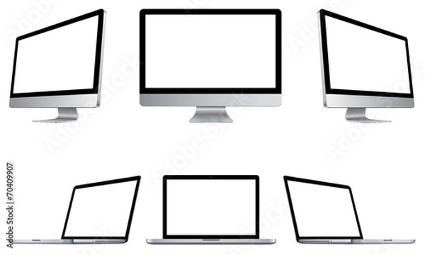 Obraz Ordinateur de bureau et mobile