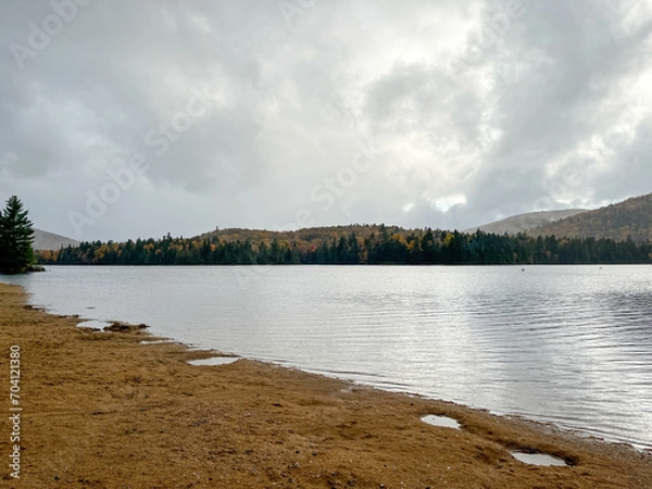 Obraz lake and clouds