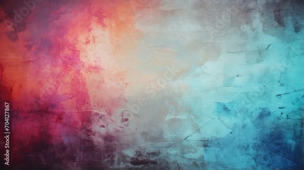 Fototapeta Abstract colorful wall over a cracked surface background