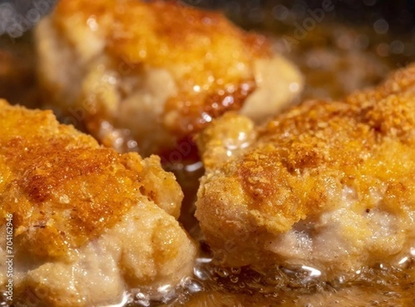 Obraz Cooking fried chicken