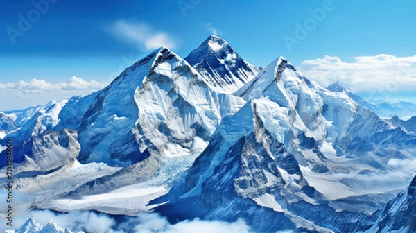 Obraz Majestic lake in high mountain.