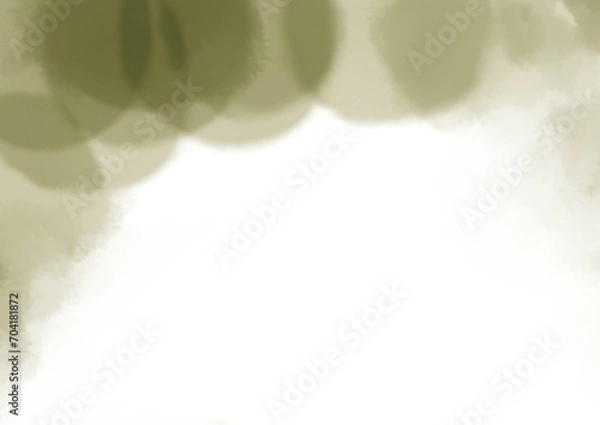 Obraz 緑系水彩サークル模様の和風背景素材