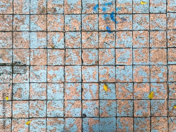 Obraz The stone-like texture of the concrete background lends a sense of authenticity.