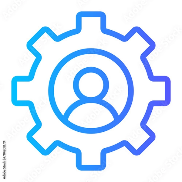 Fototapeta setting gradient icon