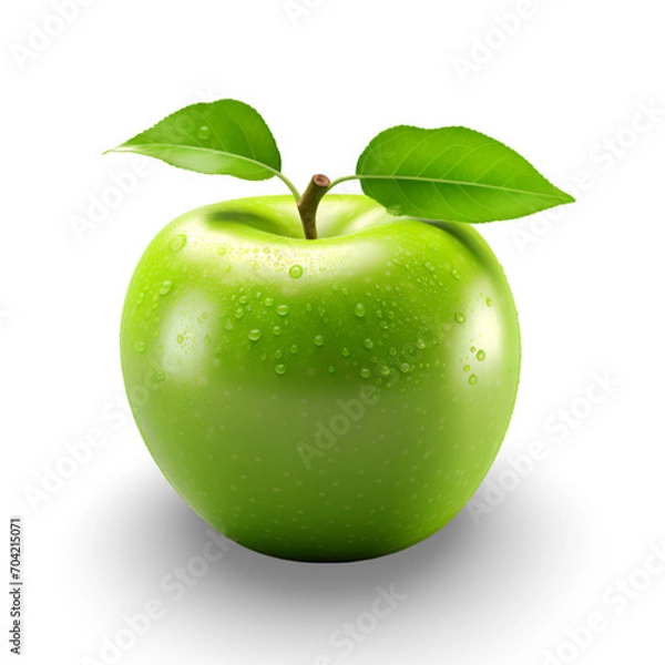 Obraz green apple  isolated transparent background