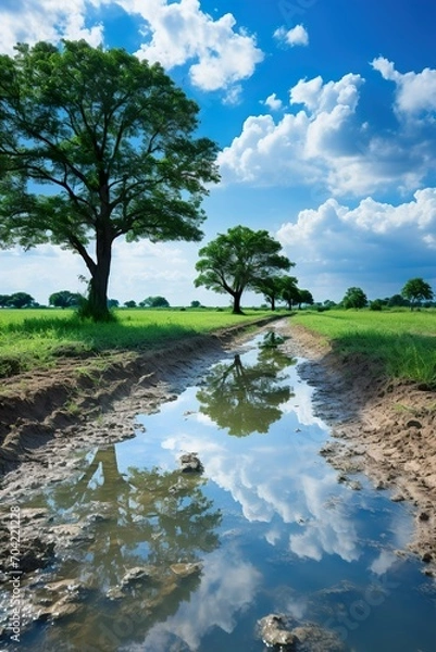 Obraz landscape with river