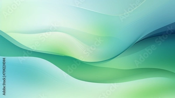 Fototapeta Captivating Soft Green and Blue Abstract Background: Modern Artistic Vector Design for Creative Wallpaper and Digital Composition