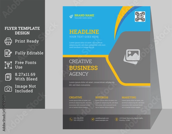 Obraz Business Flyer Design Template