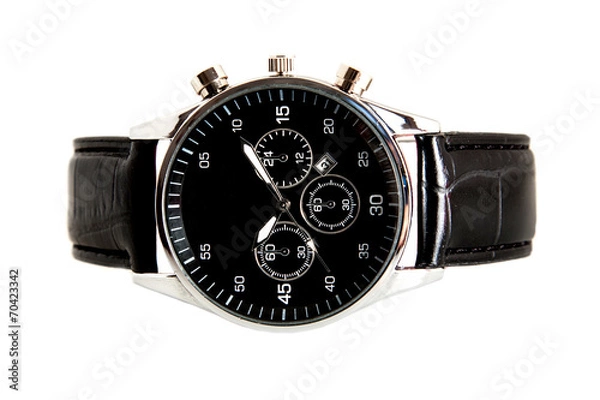 Obraz modern watch isolated on a white background