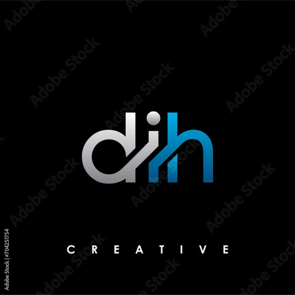 Obraz DIH Letter Initial Logo Design Template Vector Illustration