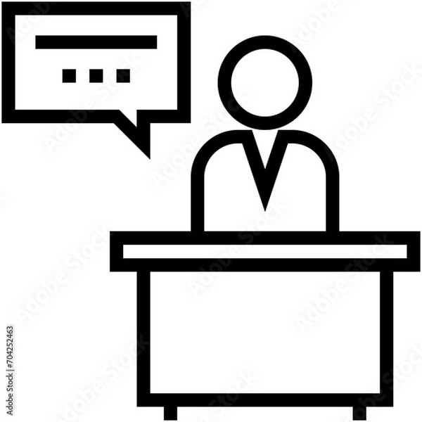 Fototapeta Speech Vector Icon