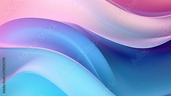 Obraz Soft winds choreograph calming rhythms, gently animating the fluid and flowing forms of a close-up wavy tropical leaf