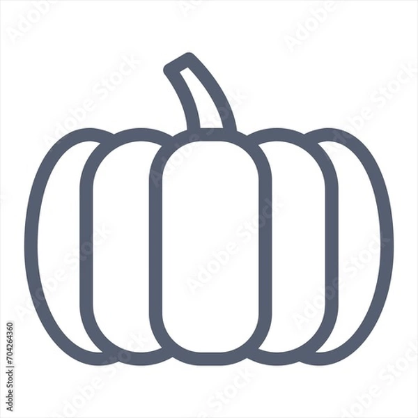 Obraz Pumpkin Icon Logo Design Vector Template Illustration Sign And Symbol Pixels Perfect