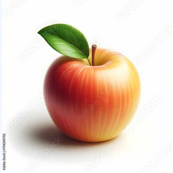 Obraz Red apple isolated on white background