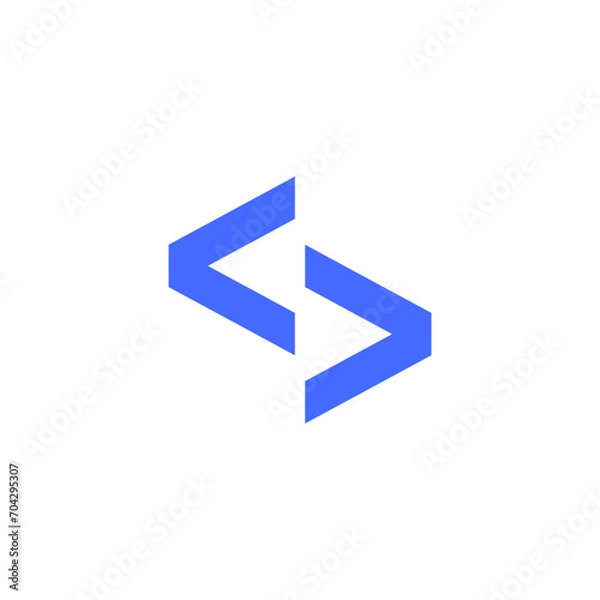 Obraz web developer UI UX logo design vector 