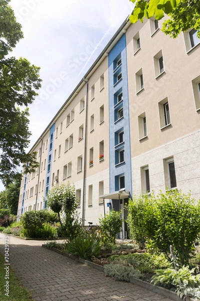 Obraz Sanierter Plattenbau 02274