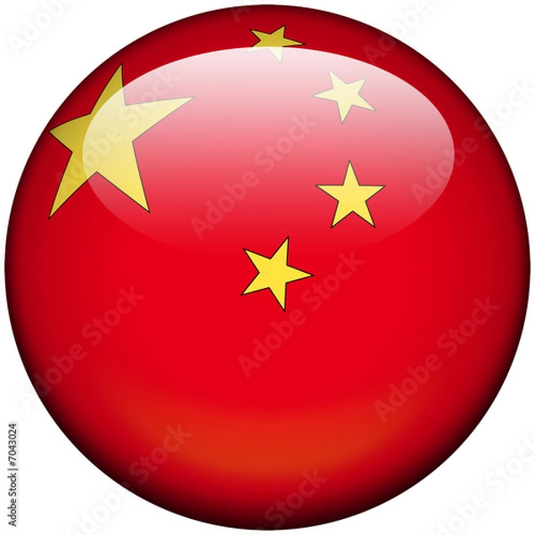 Fototapeta Drapeau Chine 3D