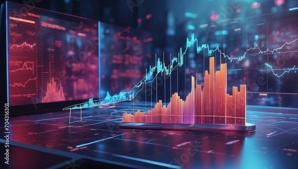 Obraz Statistics graph