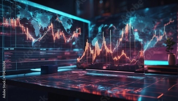 Obraz Statistics graph