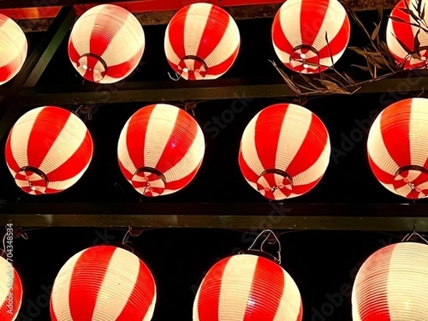 Fototapeta Lanterns of the Shinto shrine